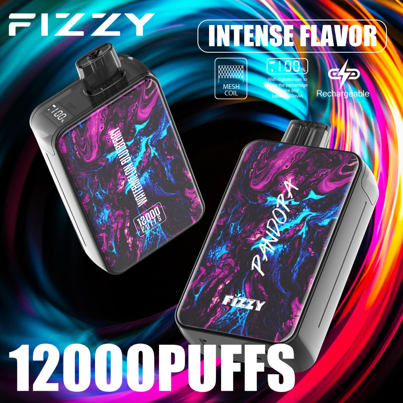Vaper Desechables Fizzy Pandora 12000 Caladas