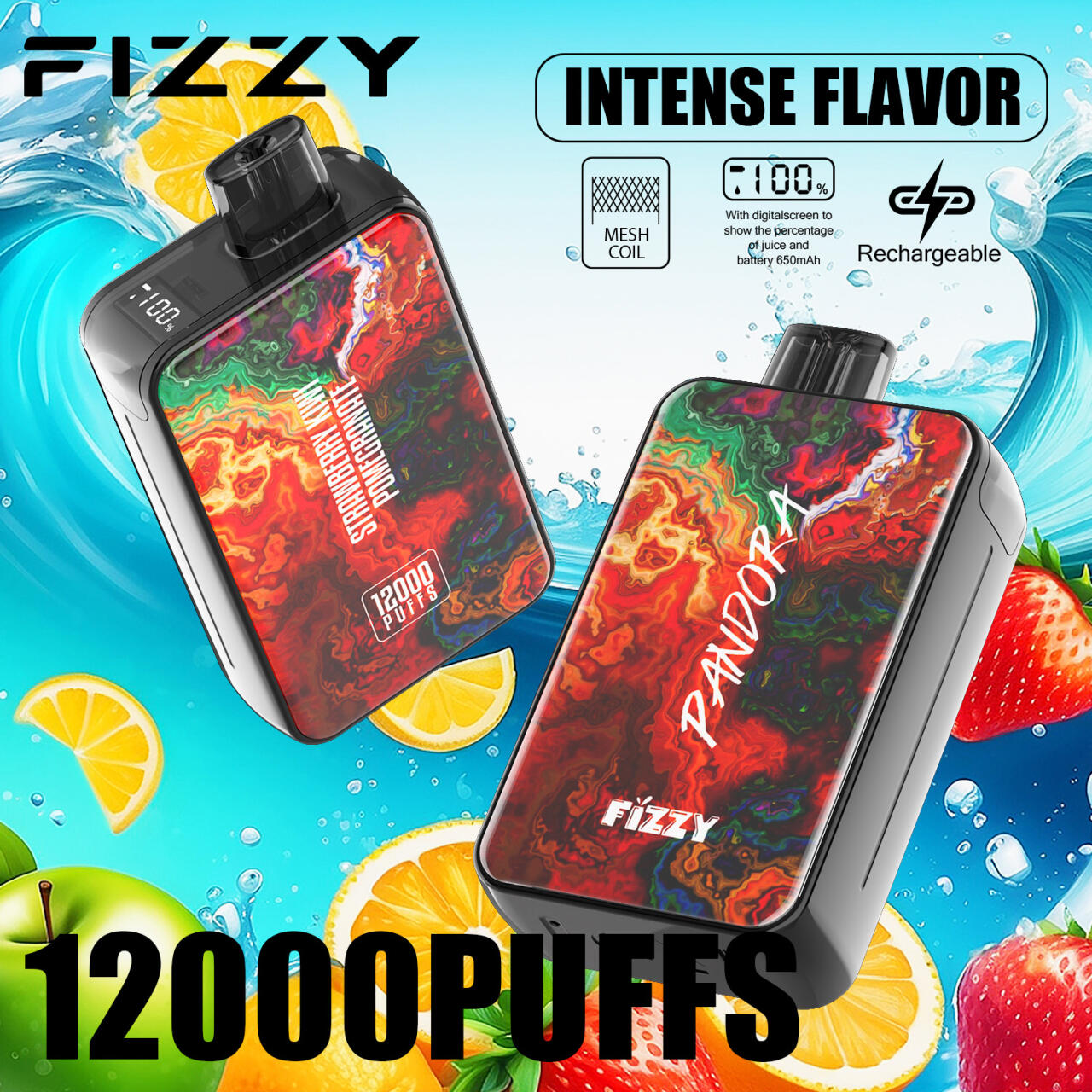 Vaper Desechables Fizzy Pandora 12000 Caladas