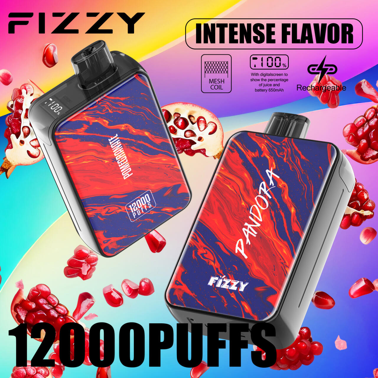 Vaper Desechables Fizzy Pandora 12000 Caladas