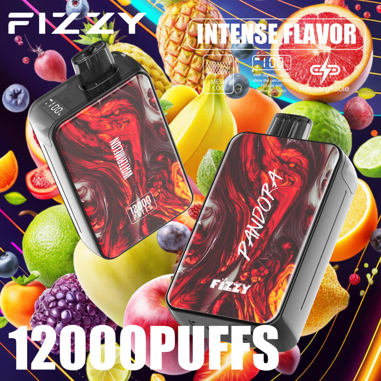 Vaper Desechables Fizzy Pandora 12000 Caladas